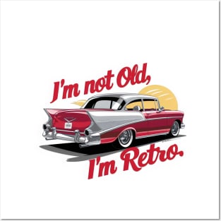 "Vintage Revival: Retro Classic Car Illustration" - I,m Not Old Posters and Art